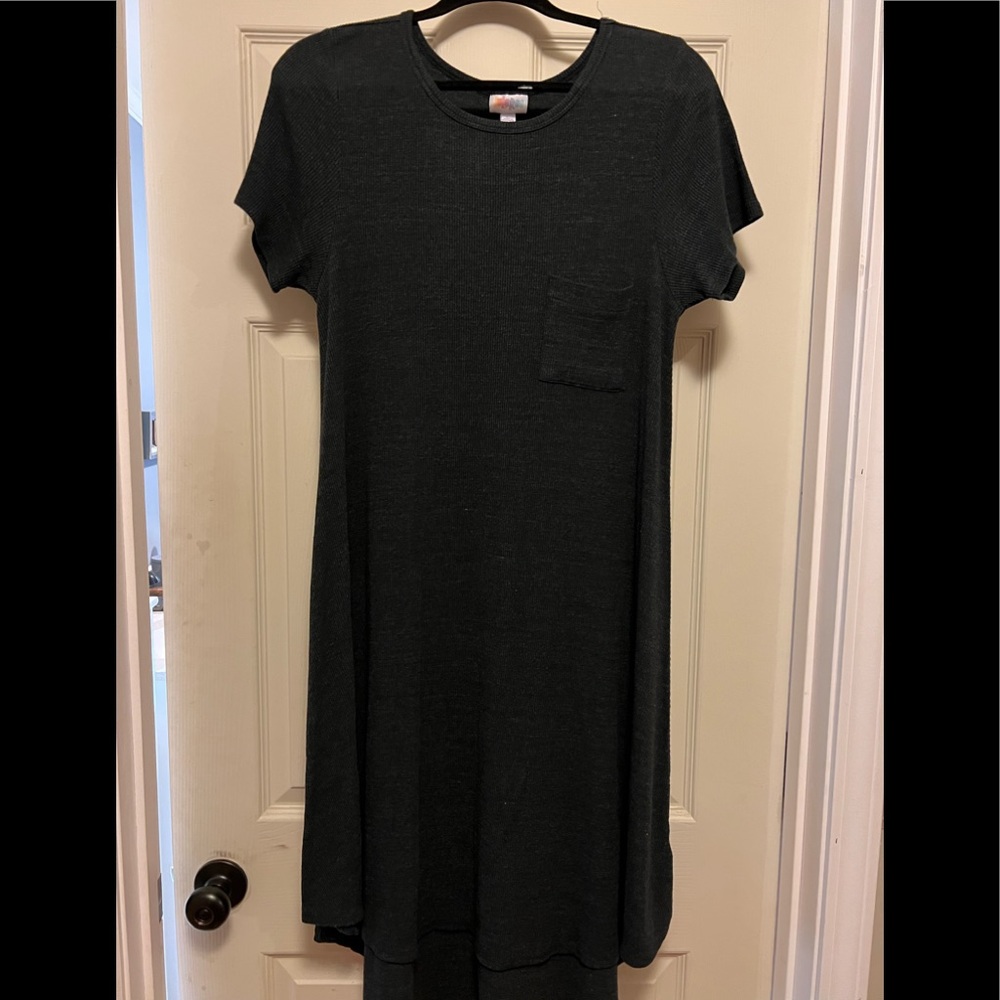 LuLaRoe Dress Gray Ribbed